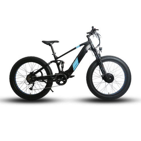 Eunorau DEFENDER-S Full Suspension Dual Motor/Battery Fat-Tire E-Bike*